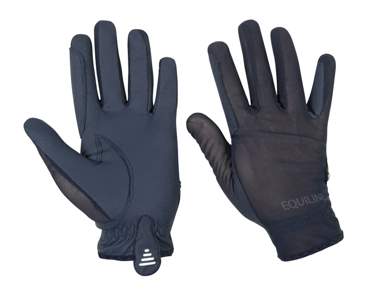 Equiline Summer Unisex Glove Blue
